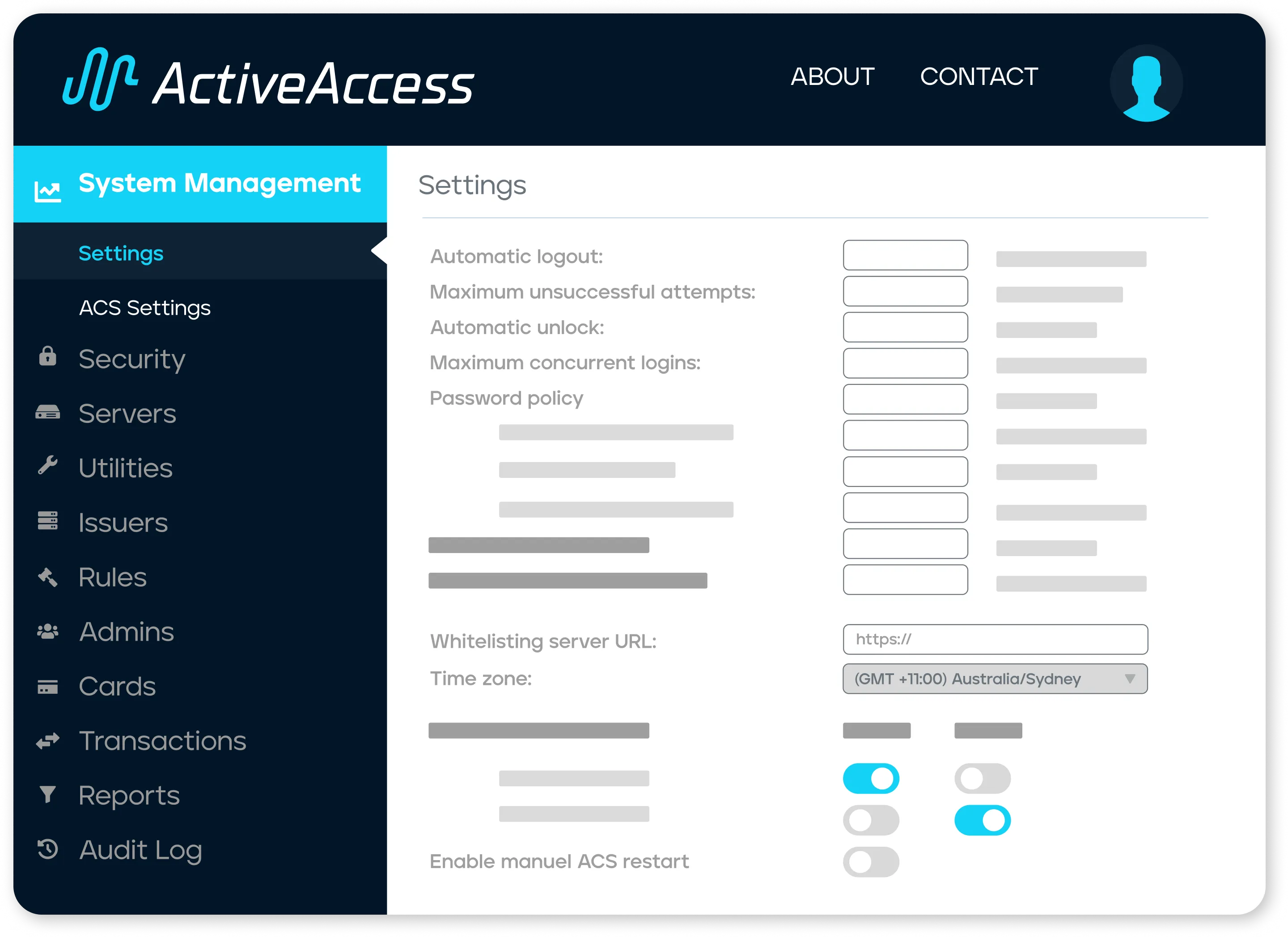 ActiveAccess Dashboard UI